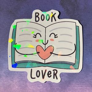 😍 10/$10 😍 Book Lover Holographic Waterproof Bookish Sparkle Sticker